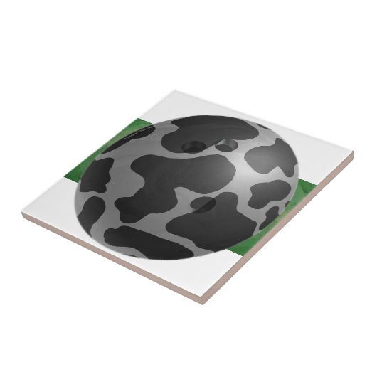 Bowling Ball Grau Fliese (Seite)