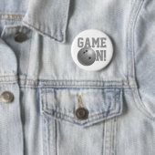 Bowling Ball Gray Button (Beispiel)