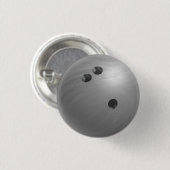 Bowling Ball Gray Button (Vorne & Hinten)