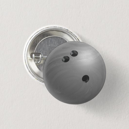 Bowling Ball Gray Button (Vorne & Hinten)