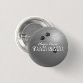 Bowling Ball Gray Button (Vorne & Hinten)