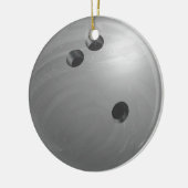 Bowling Ball Gray Keramikornament (Links)