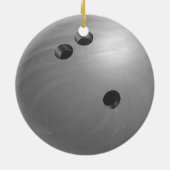 Bowling Ball Gray Keramikornament (Hinten)