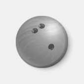 Bowling Ball Gray Magnet (Vorne)