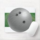 Bowling Ball Gray Mousepad (Mit Mouse)
