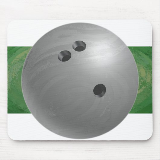 Bowling Ball Gray Mousepad (Vorne)