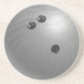 Bowling Ball Gray Sandstein Untersetzer (Vorne)