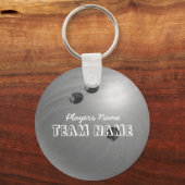 Bowling Ball Gray Schlüsselanhänger (Vorderseite)