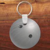 Bowling Ball Gray Schlüsselanhänger (Vorderseite)
