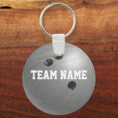 Bowling Ball Gray Schlüsselanhänger (Vorderseite)