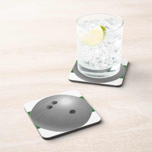 Bowling Ball Gray Untersetzer (Rechte Seite)