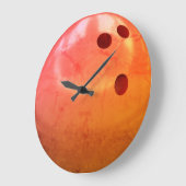 Bowling Ball Große Wanduhr (Winkel)
