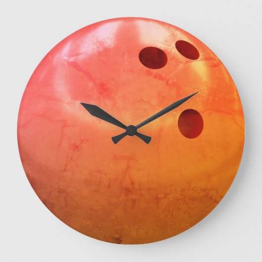 Bowling Ball Große Wanduhr (Vorderseite)