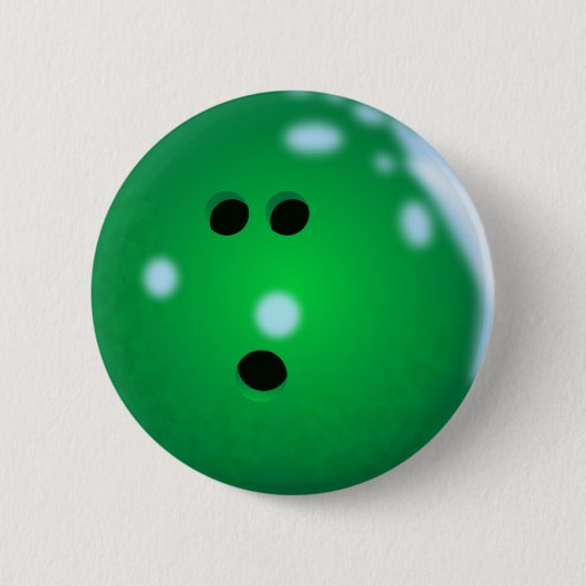 Bowling Ball (grün) Button (Vorderseite)