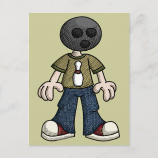 Bowling Ball Head Postkarte