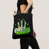 Bowling Ball Kleeblatt Leprechaun St Patricks Day Tasche (Von Nahem)