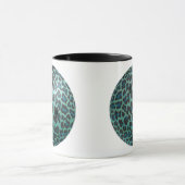 Bowling Ball Leopard Aquamarin Tasse (Zentrum)