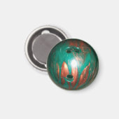 Bowling Ball Magnet (Vorderseite/Rückseite)
