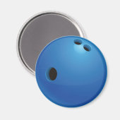 Bowling Ball Magnet (Vorderseite/Rückseite)