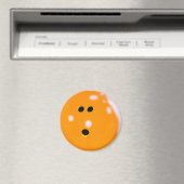 Bowling Ball (Orange) Magnet (In Situ (Geschirrspüler))