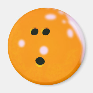 Bowling Ball (Orange) Magnet