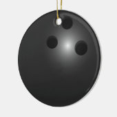 Bowling Ball-Ornament Keramikornament (Links)