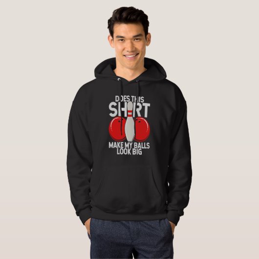 Bowling Ball Pin Bowler Strike Bowling Fanatic Bow Hoodie (Vorne ganz)