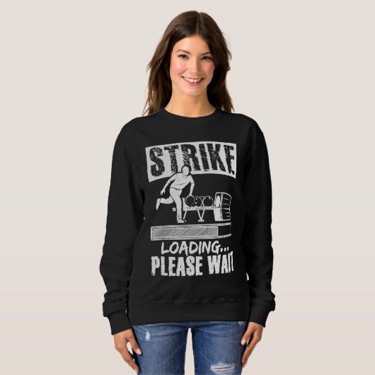Bowling Ball Pin Bowler Strike Bowling Fanatic Bow Sweatshirt (Vorne ganz)