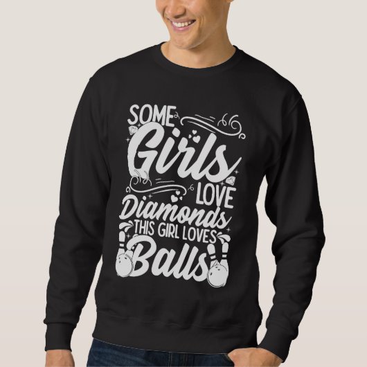 Bowling Ball Pin Bowler Strike Bowling Fanatic Bow Sweatshirt (Vorderseite)