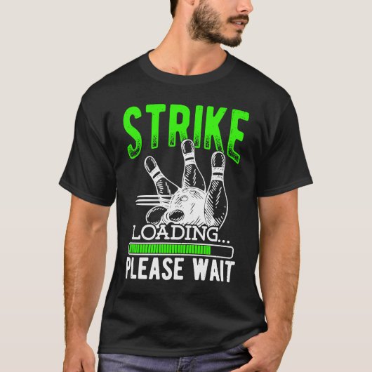 Bowling Ball Pin Bowler Strike Bowling Fanatic Bow T-Shirt (Vorderseite)