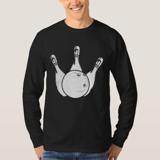 Bowling Ball Pin Bowler Strike Bowling Legend Bowl T-Shirt (Vorderseite)
