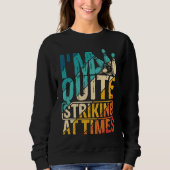 Bowling Ball Pin Bowler Strike Bowling Team Bowlin Sweatshirt (Vorderseite)