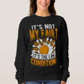 Bowling Ball Pin Bowler Strike Bowling Team Bowlin Sweatshirt (Vorderseite)