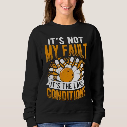 Bowling Ball Pin Bowler Strike Bowling Team Bowlin Sweatshirt (Vorderseite)