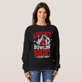 Bowling Ball Pin Bowler Strike Bowling Team Bowlin Sweatshirt (Vorne ganz)