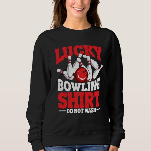 Bowling Ball Pin Bowler Strike Bowling Team Bowlin Sweatshirt (Vorderseite)