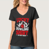 Bowling Ball Pin Bowler Strike Bowling Team Bowlin T-Shirt (Vorderseite)