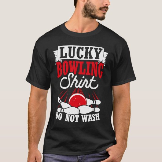 Bowling Ball Pin Bowler Strike Bowling Team Bowlin T-Shirt (Vorderseite)