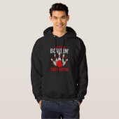 Bowling Ball Pin Bowler Strike Team Bowling Alley Hoodie (Vorne ganz)