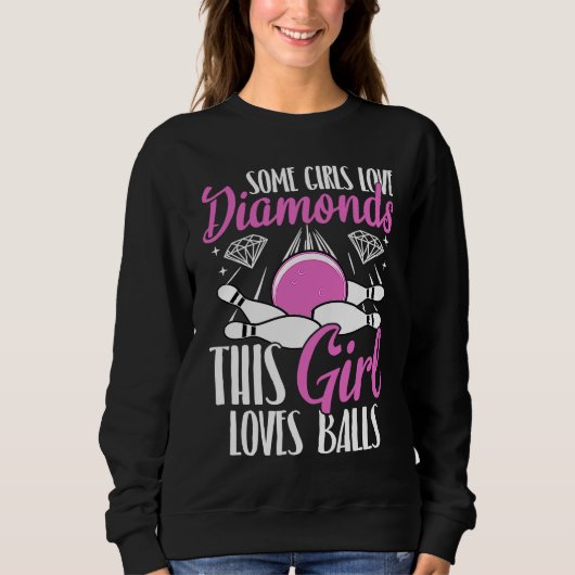 Bowling Ball Pin Bowler Strike Team Bowling Alley  Sweatshirt (Vorderseite)