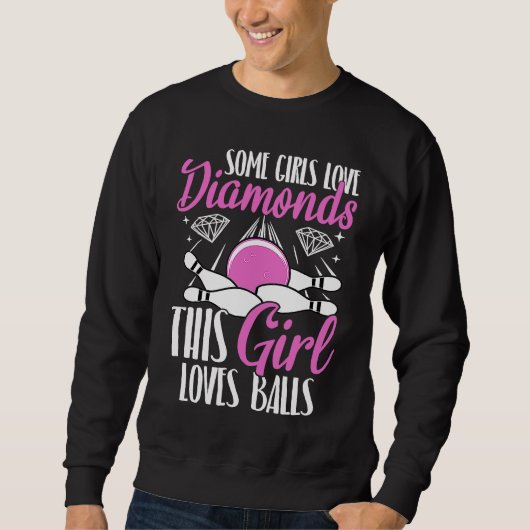 Bowling Ball Pin Bowler Strike Team Bowling Alley  Sweatshirt (Vorderseite)