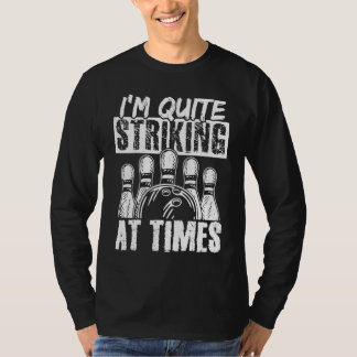 Bowling Ball Pin Bowler Strike Team Bowling Alley T-Shirt