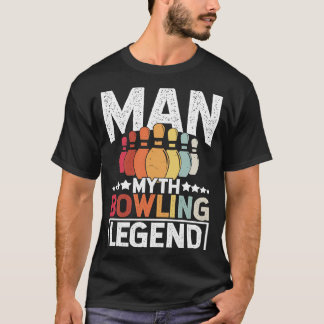 Bowling Ball Pin Bowler Strike Team Bowling Alley  T-Shirt