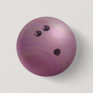 Bowling Ball Pink Button