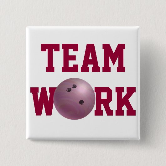Bowling Ball Pink Button (Vorderseite)