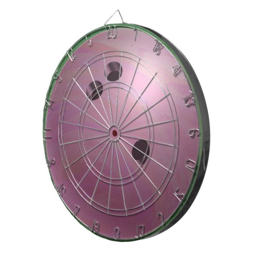 Bowling Ball Pink Dartscheibe (Vorderseite rechts)