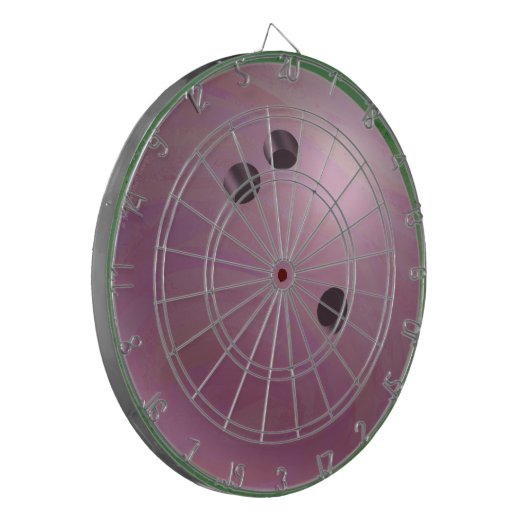 Bowling Ball Pink Dartscheibe (Vorderseite Links)