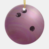 Bowling Ball Pink Keramikornament (Vorne)