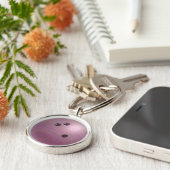 Bowling Ball Pink Schlüsselanhänger (Seite)