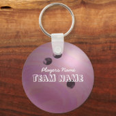 Bowling Ball Pink Schlüsselanhänger (Vorderseite)